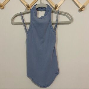We The Free Blue Purple Halter Neck Tank Top size XS